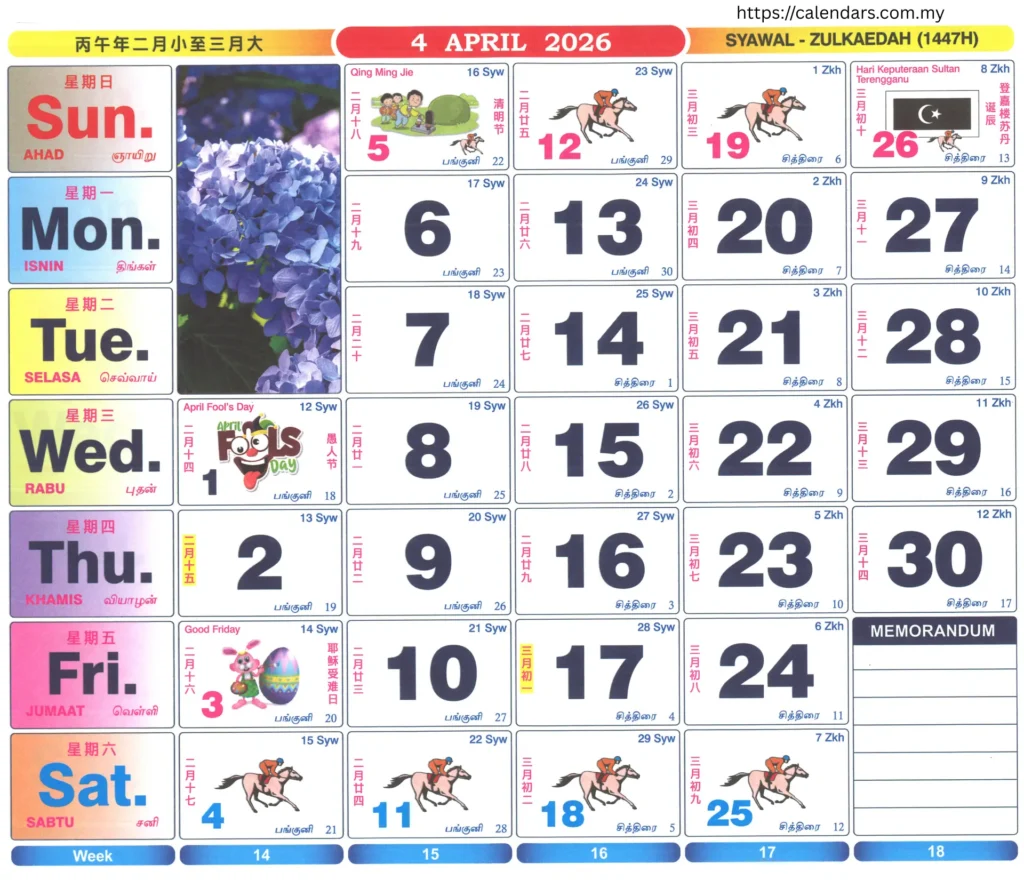 Calendar Malaysia 2026 - calendar-malaysia.com